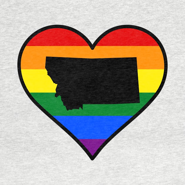 Montana Gay Pride Heart by fearcity